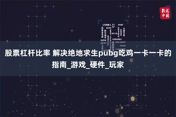 股票杠杆比率 解决绝地求生pubg吃鸡一卡一卡的指南_游戏_硬件_玩家