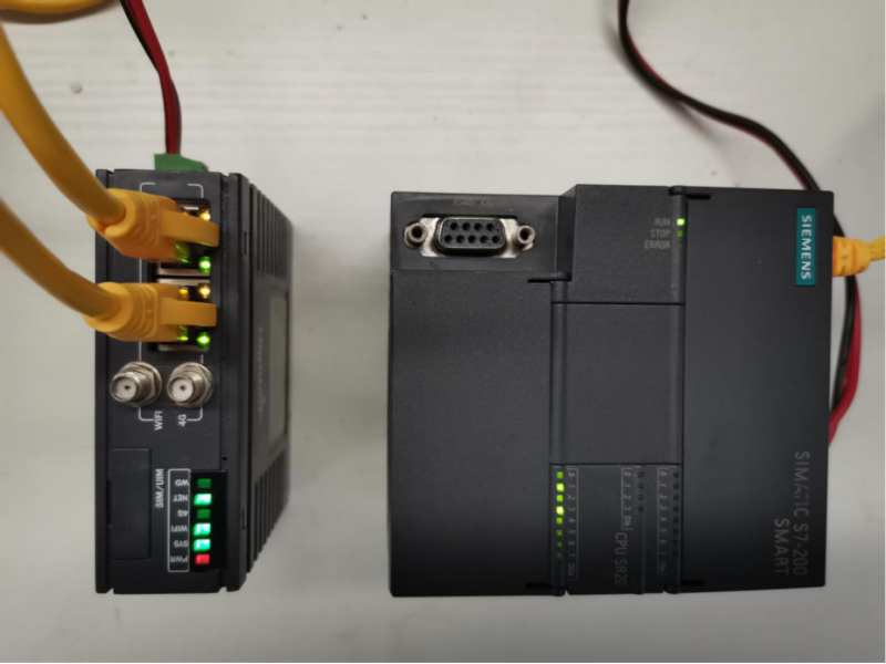 亿万先生MR智通网关连接plc示意图